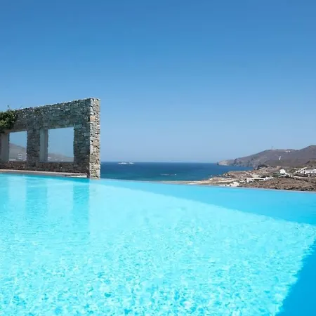 Victoria With Sea View And Two Private Pools Ftelia (Mykonos)